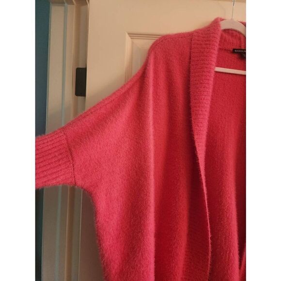 Boston Proper pink plush open front cardigan size xsmall - Picture 4 of 11
